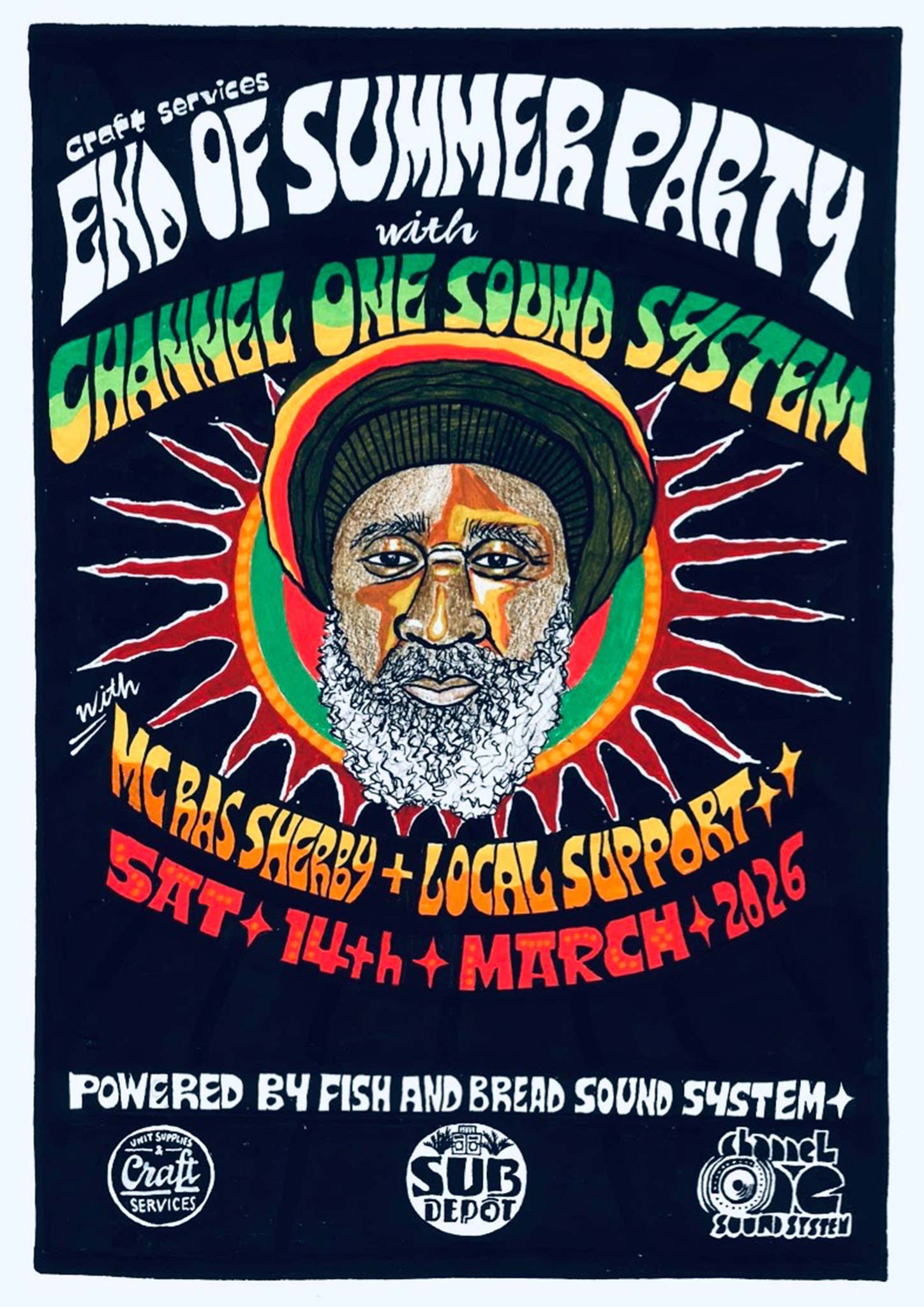 Craft Services End of Summer Party feat. Channel One on Fish & Bread